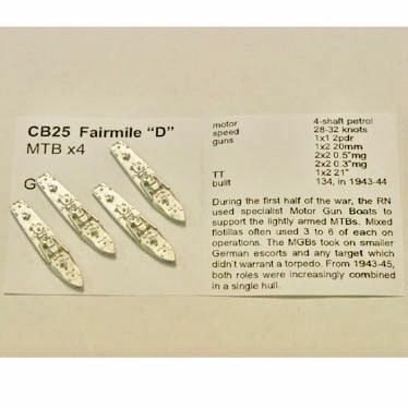 CB25 Fairmile D MTB